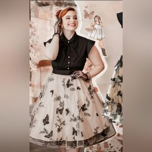 Retro Stage Butterfly Dress, BNWT, Size L